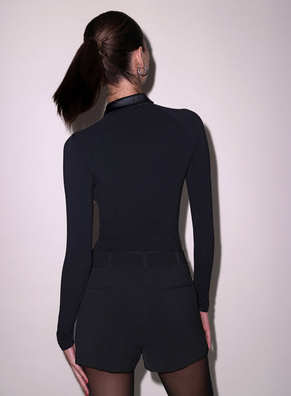Black Decollété Bodysuit | Fleur du Mal