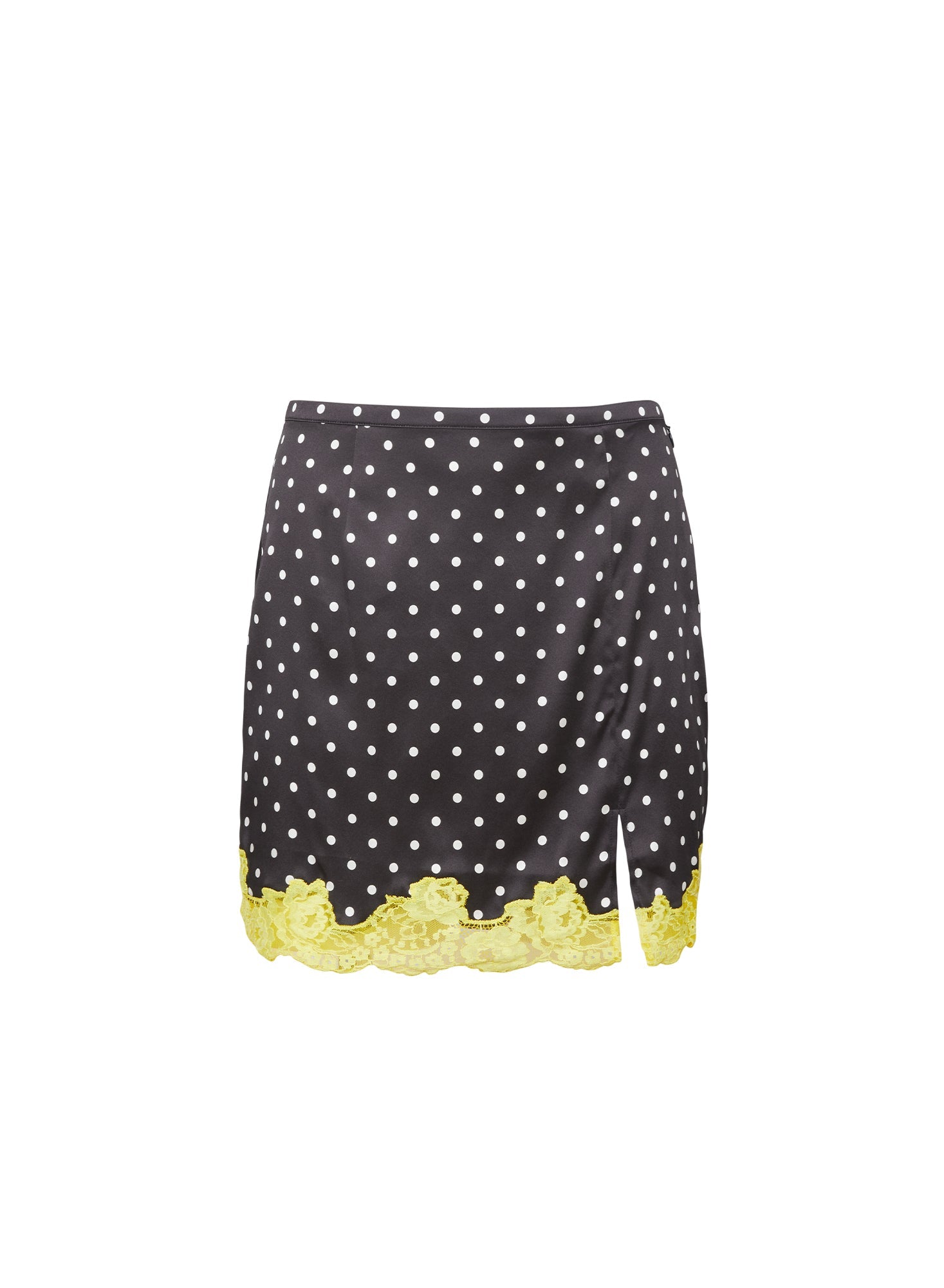 Small Dot Black Juliet Lace Slip Skirt | Fleur du Mal