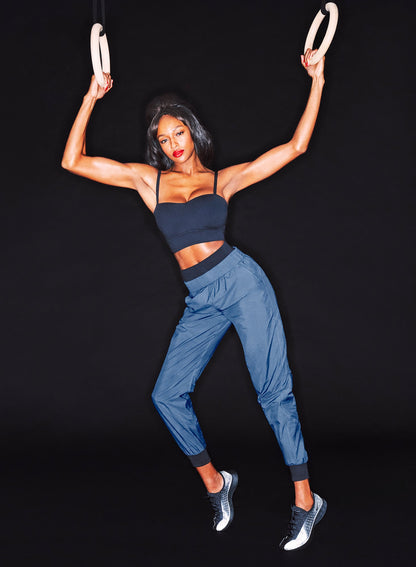 Storm Blue Warm Up Track Pant | Fleur du Mal
