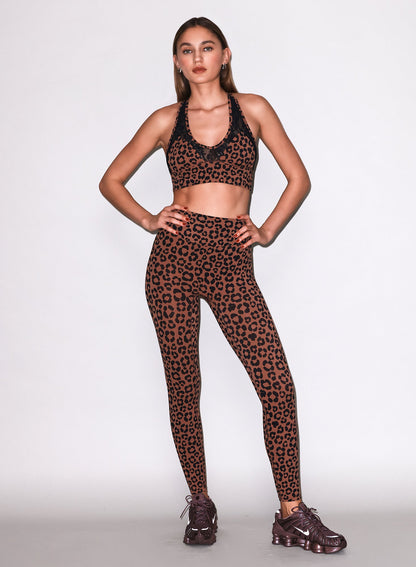 Neutral Leopard Sculpt Legging | Fleur du Mal