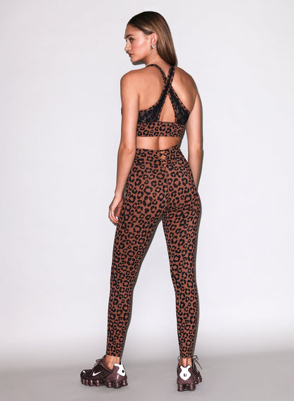 Neutral Leopard Sculpt Legging | Fleur du Mal