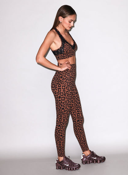 Neutral Leopard Sculpt Legging | Fleur du Mal