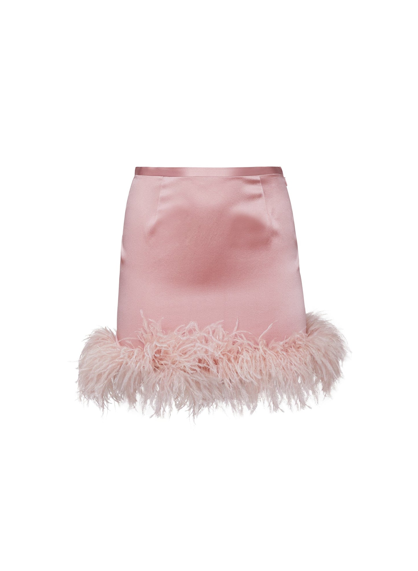 Rose Pink Feather Mini Skirt | Fleur du Mal