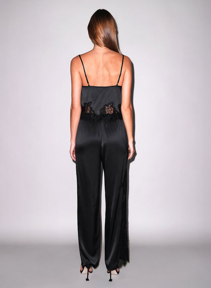 Black Juliet Silk & Lace Pant | Fleur du Mal