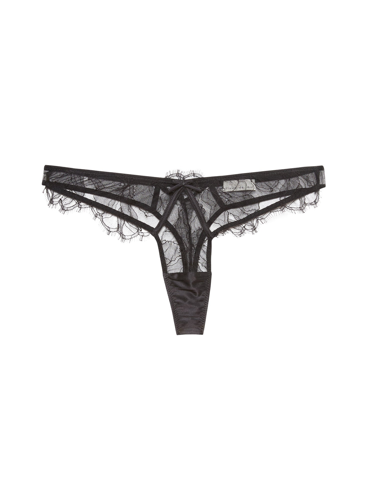 Black Sophia Lace Thong | Fleur du Mal
