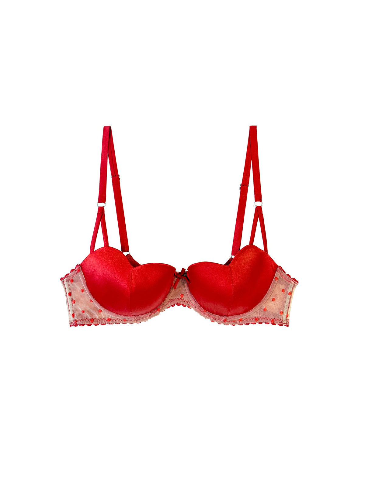 Red Amour Balconette Bra | Fleur du Mal