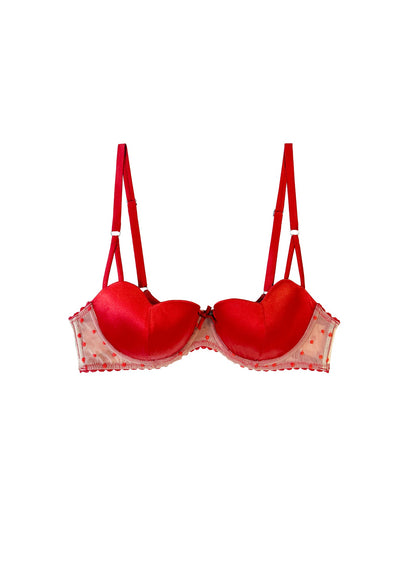 Red Amour Balconette Bra | Fleur du Mal