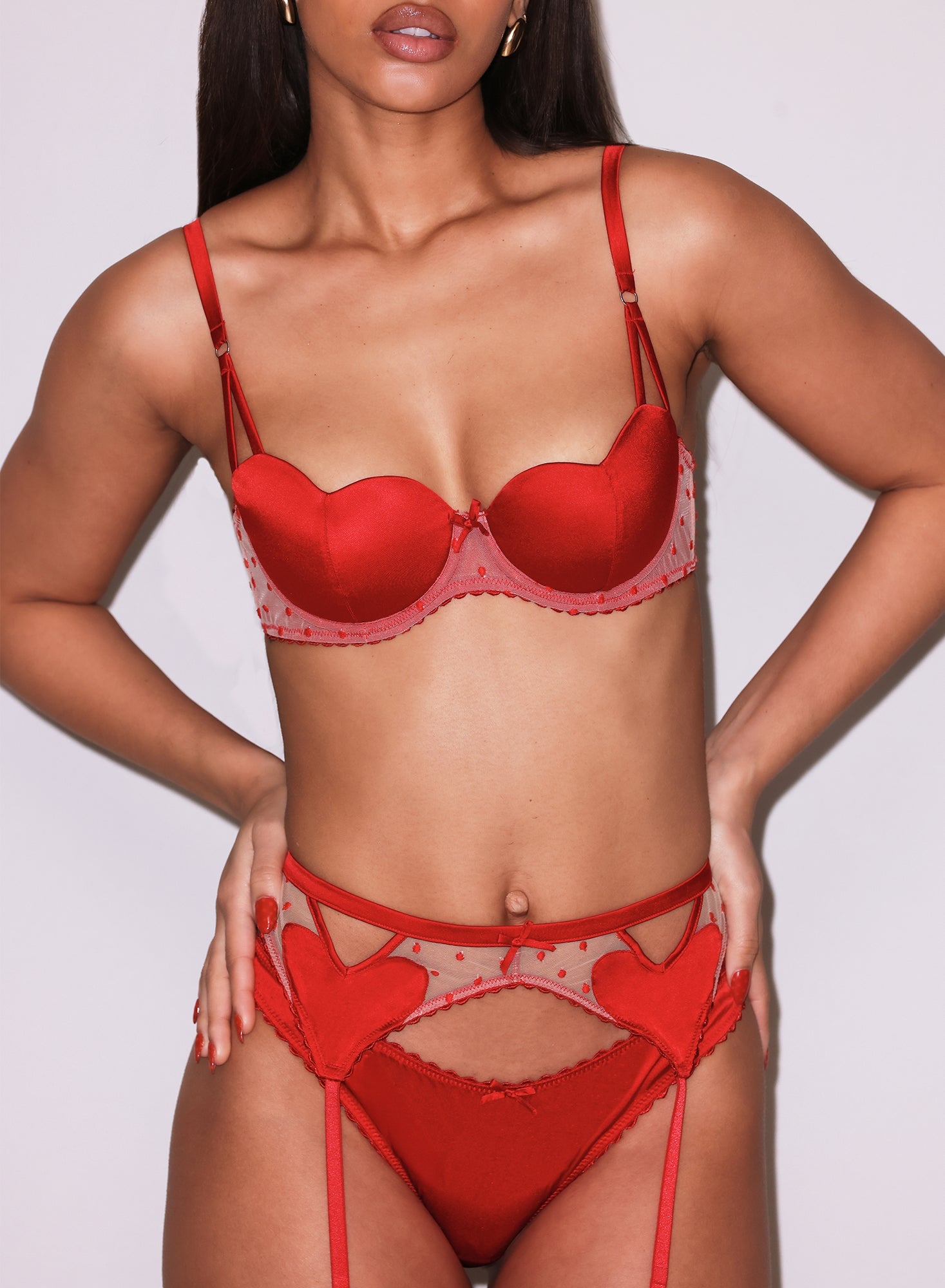 Red Amour Garter Belt | Fleur du Mal