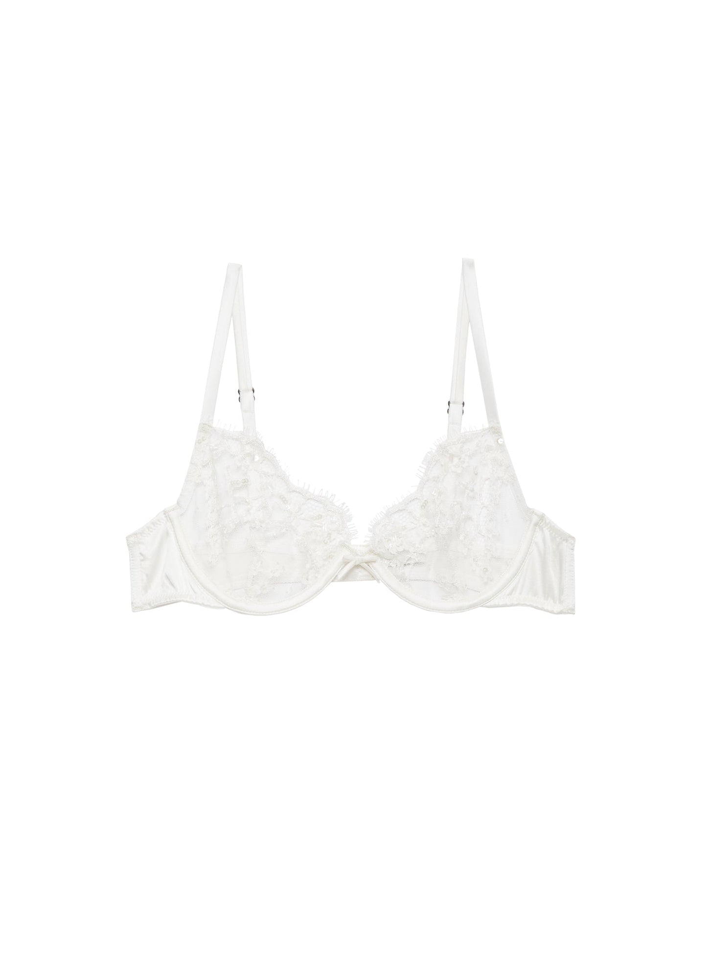 Ivory Daphne Lace Demi Bra | Fleur du Mal