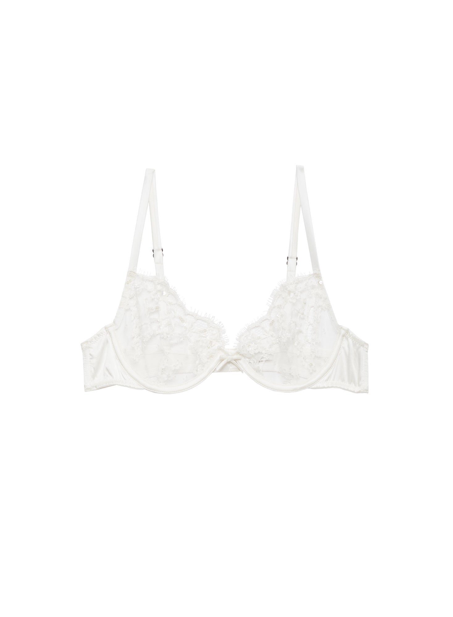 Ivory Daphne Lace Demi Bra | Fleur du Mal