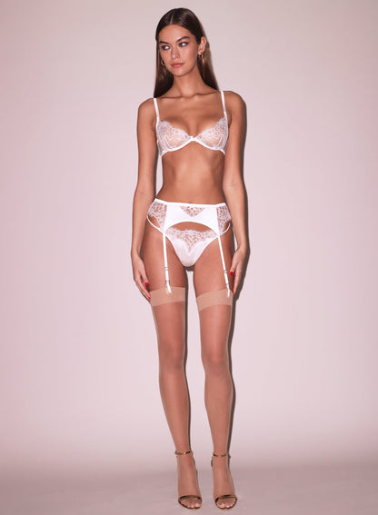 Ivory Daphne Lace Demi Bra | Fleur du Mal