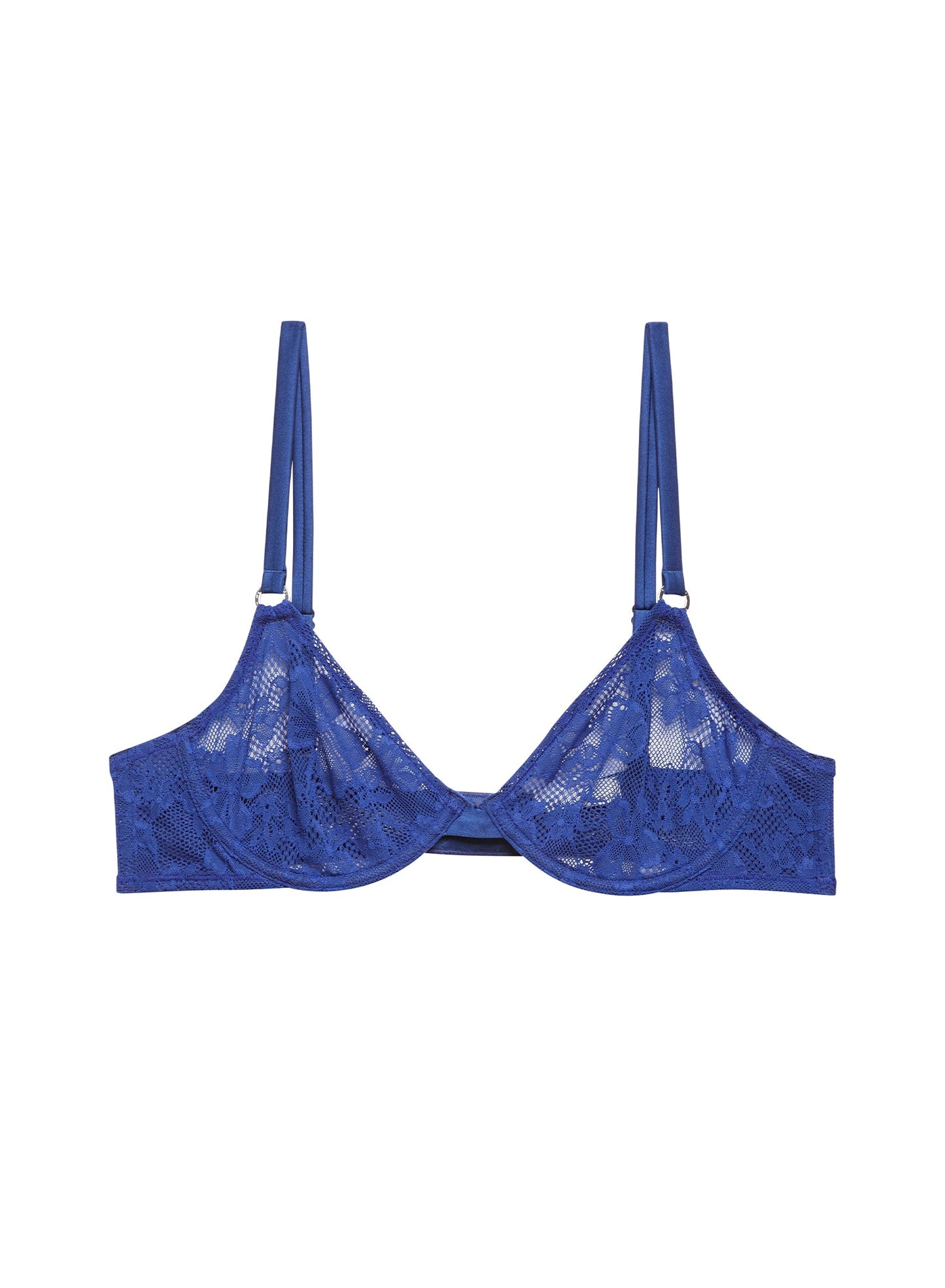 Starry Blue Le Stretch Lace Demi Bra | Fleur du Mal