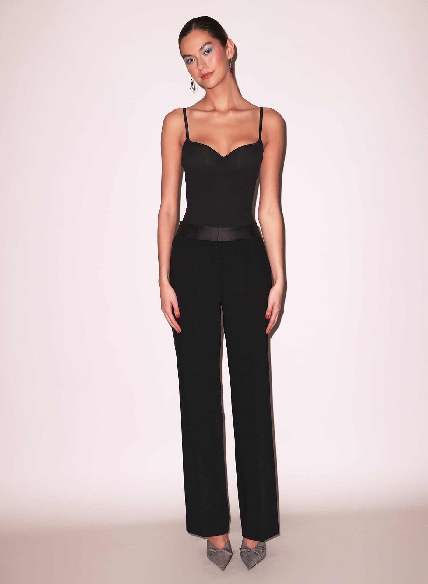 Black Jersey Built-In Bra Cami | Fleur du Mal