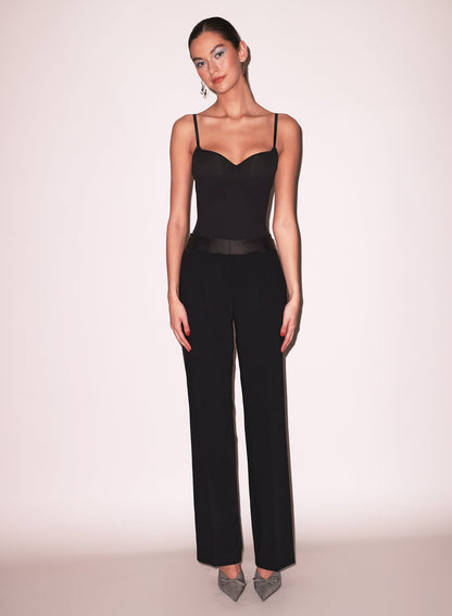 Black Jersey Built-In Bra Cami | Fleur du Mal