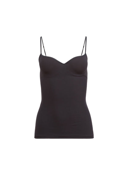 Black Jersey Built-In Bra Cami | Fleur du Mal