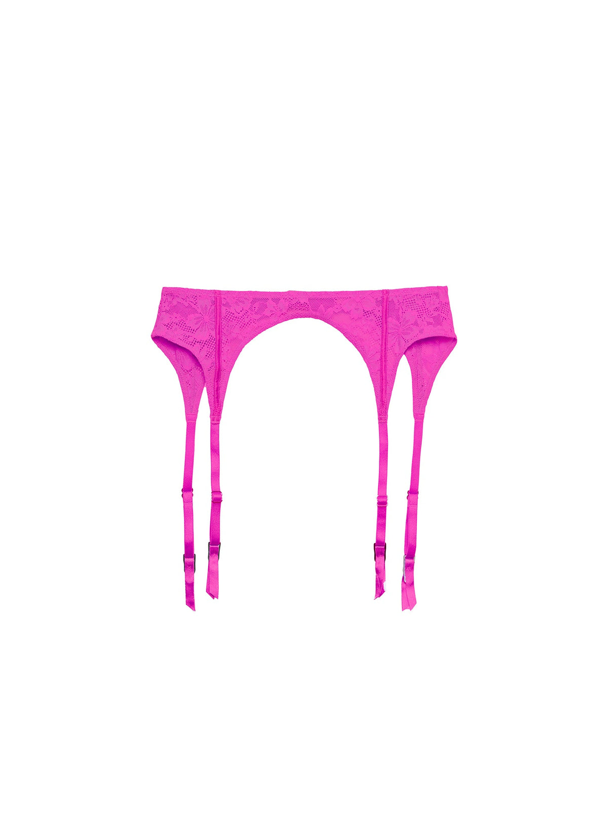 Wild Pink Le Stretch Lace Garter Belt | Fleur du Mal