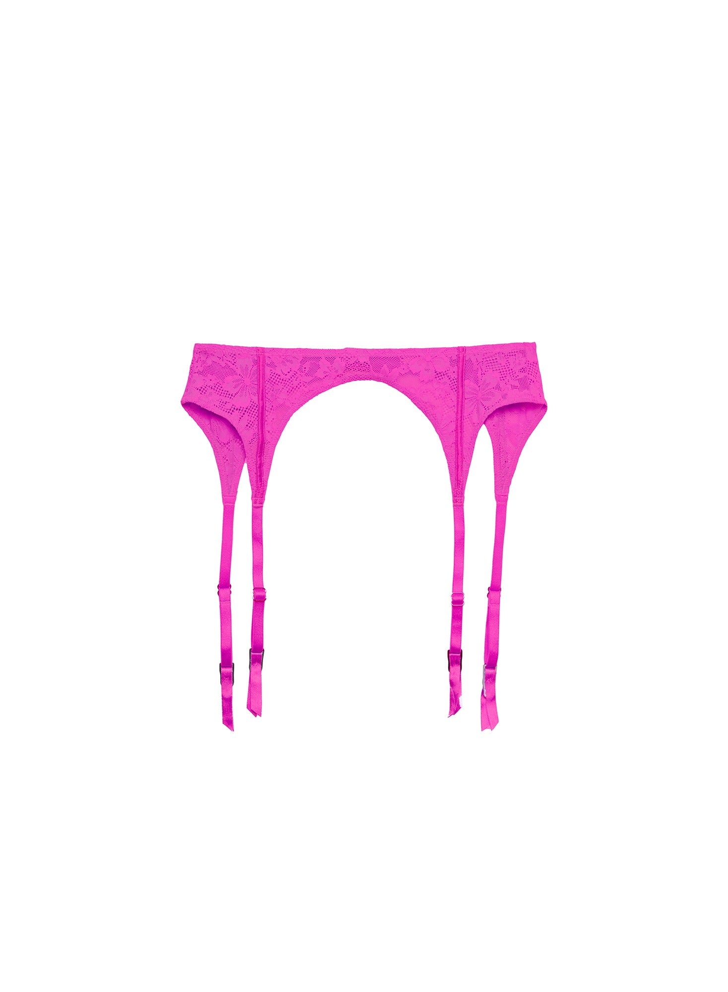 Wild Pink Le Stretch Lace Garter Belt | Fleur du Mal
