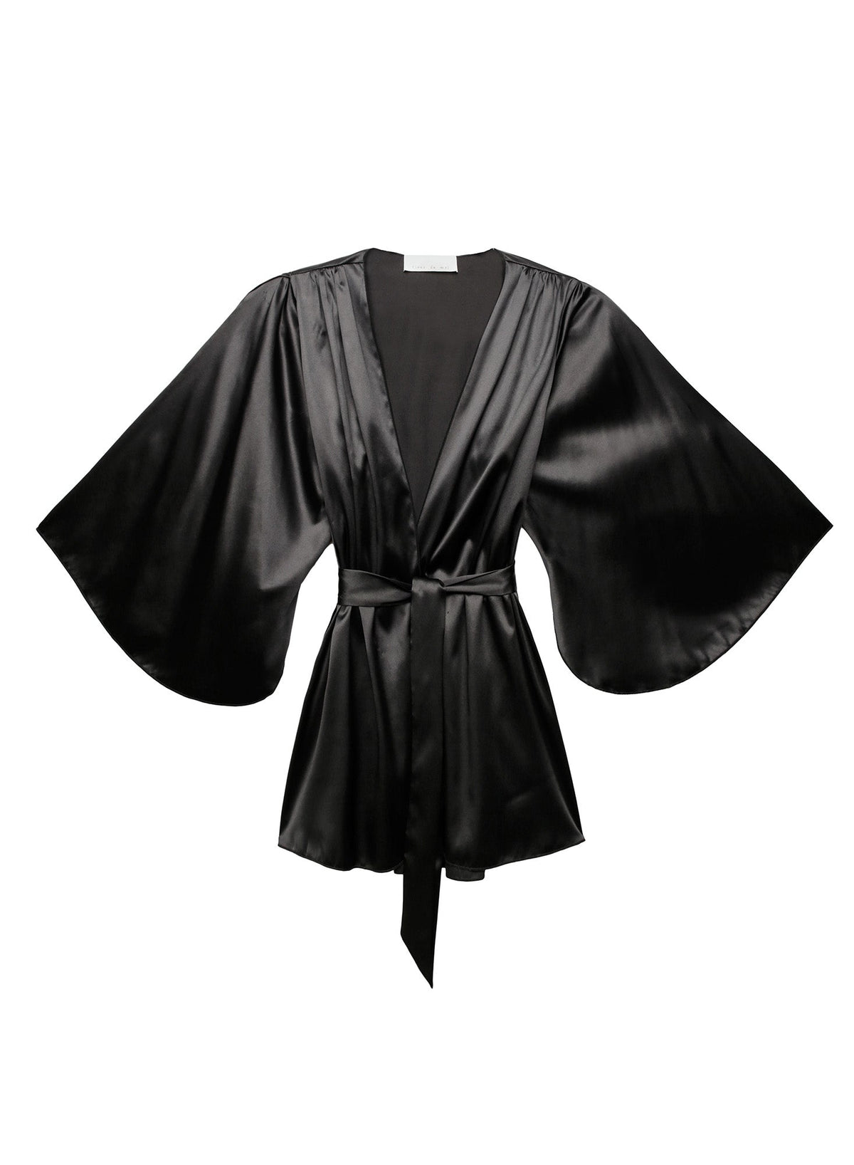 Black Angel Sleeve Robe | Fleur du Mal