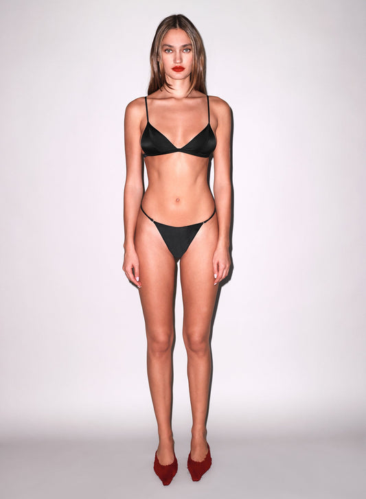 Black Luxe V-String | Fleur du Mal