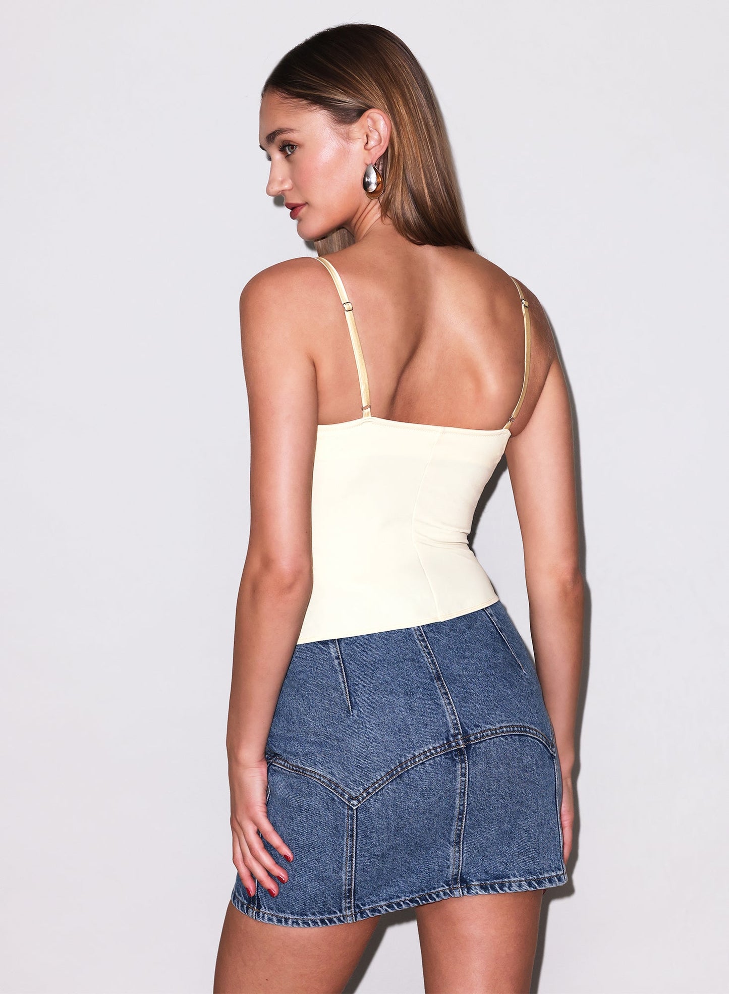 Buttercup Yellow Jersey Built-In Bra Cami | Fleur du Mal