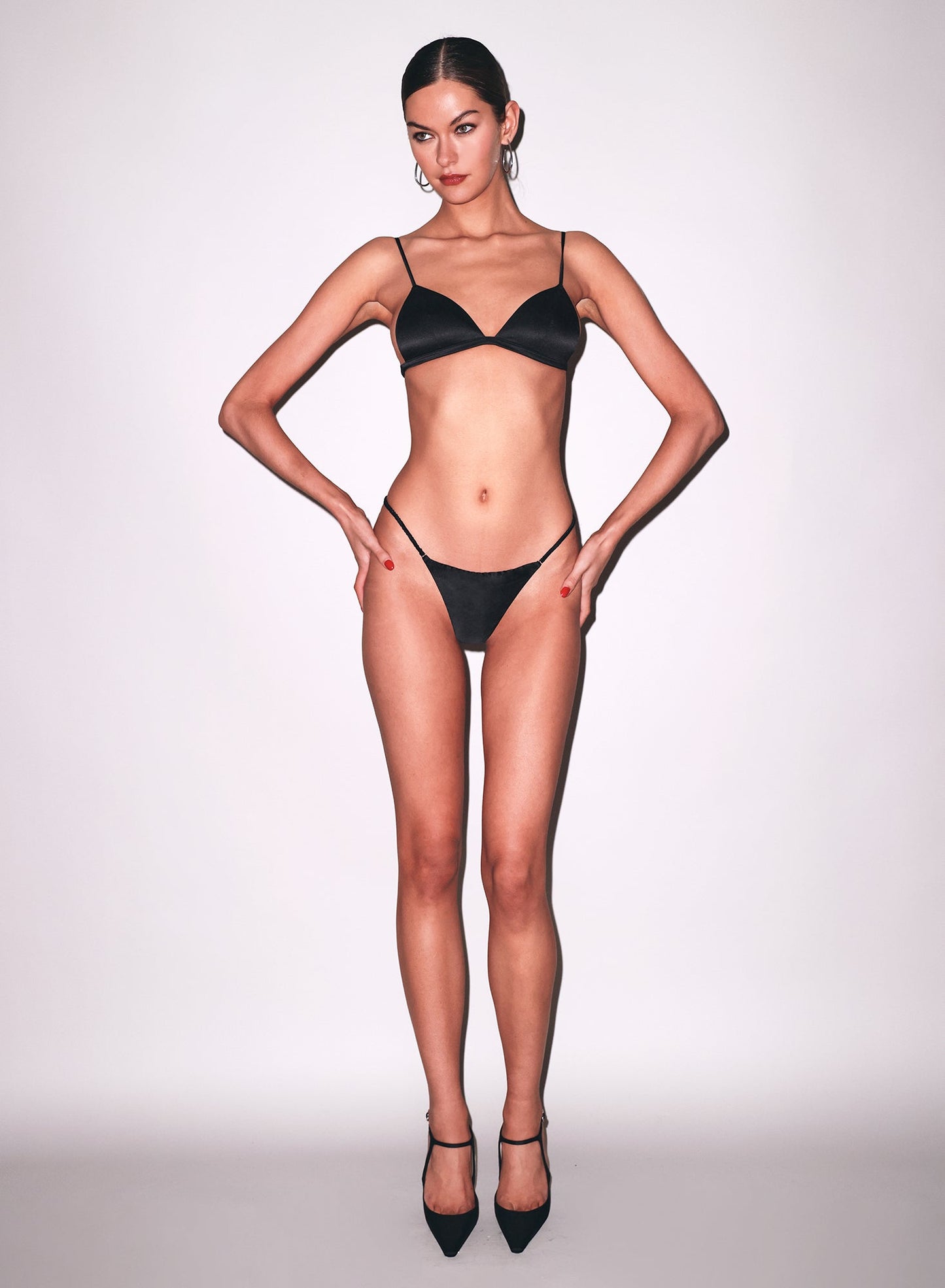 Black Crystal Luxe V String | Fleur du Mal