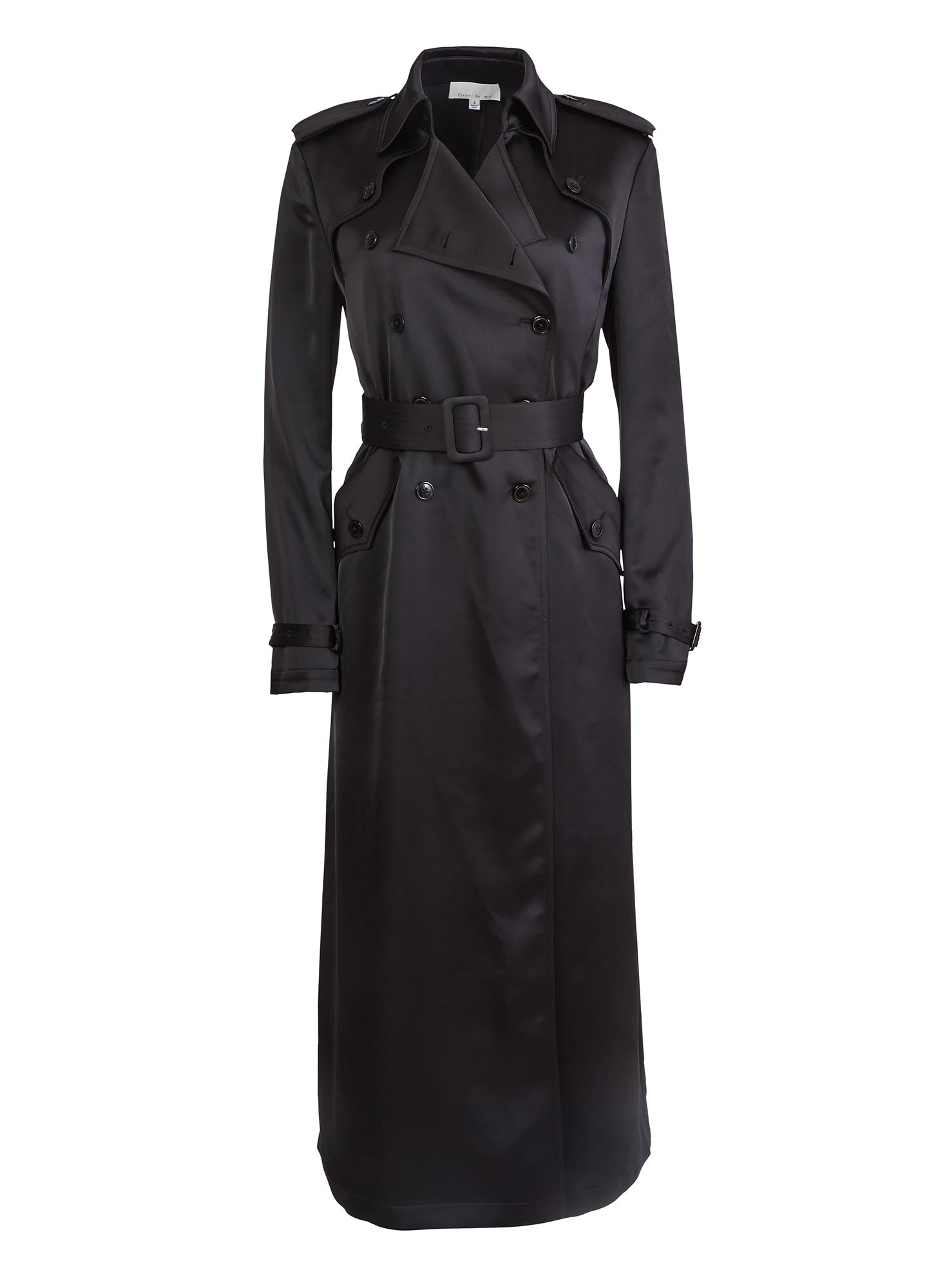 Black Luxe Trench Coat | Fleur du Mal