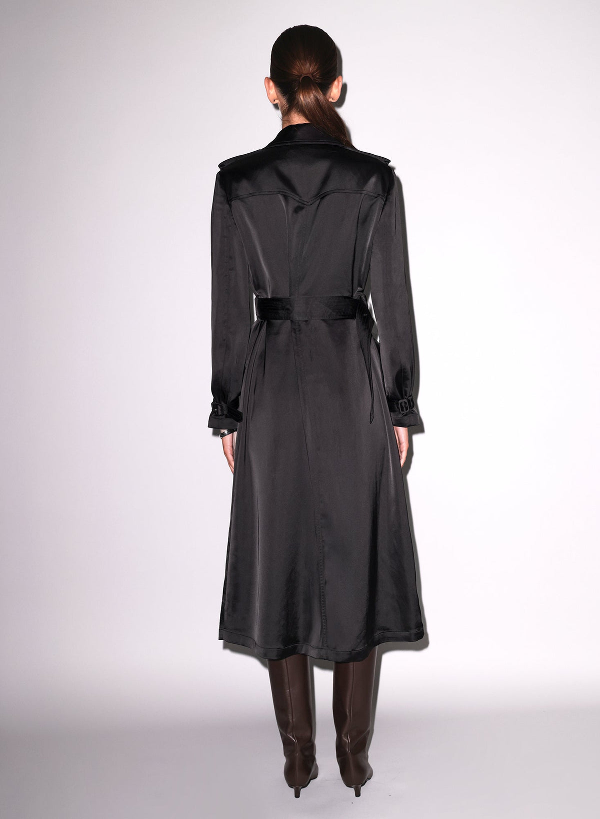 Black Luxe Trench Coat | Fleur du Mal