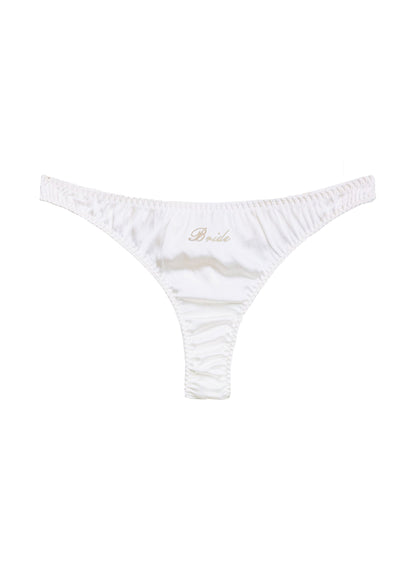 Ivory Bridal Luxe Thong | Fleur du Mal