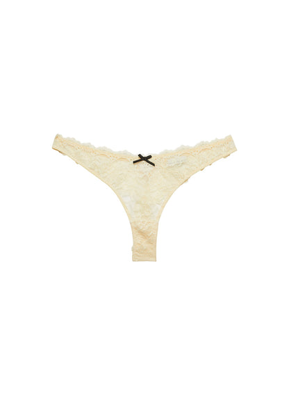 Buttercup Bianca Lace Thong | Fleur du Mal