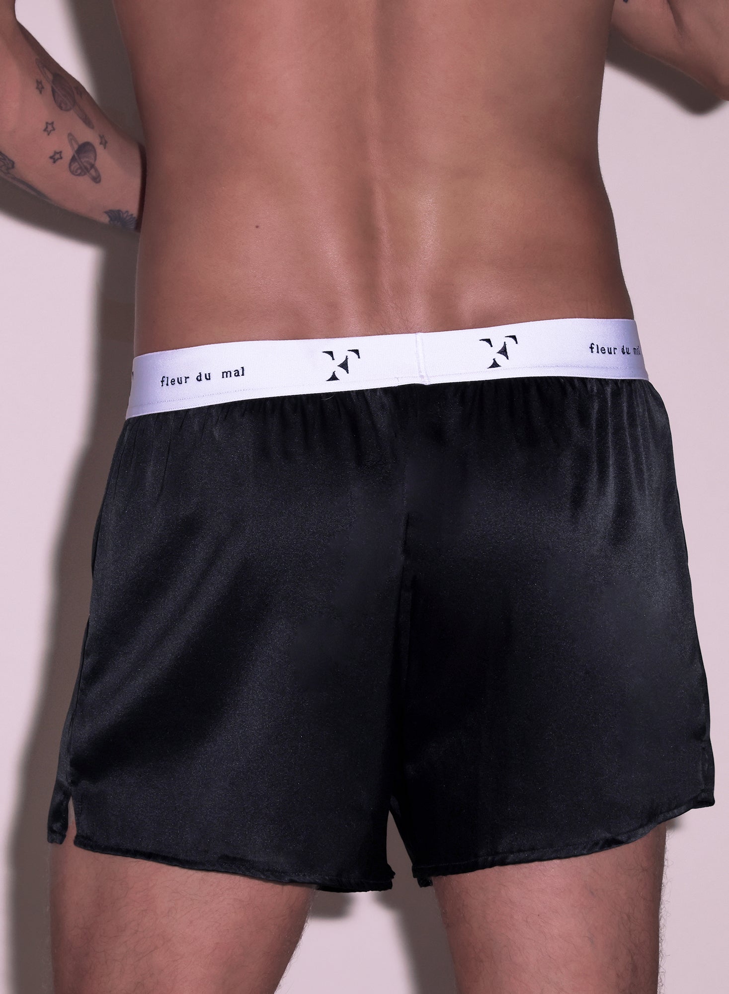 Black Unisex Boxer Short | Fleur du Mal