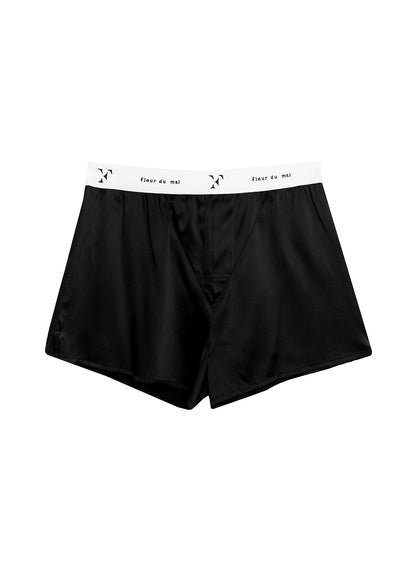 Black Unisex Boxer Short | Fleur du Mal