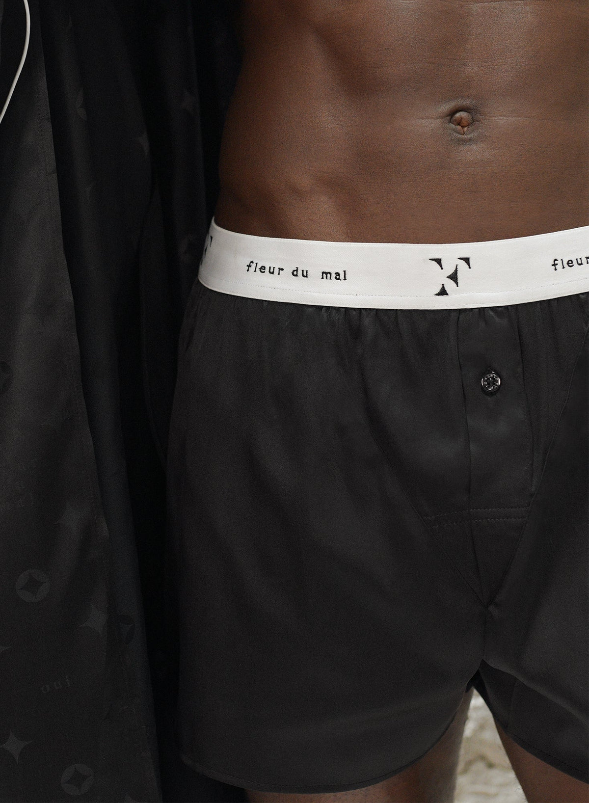 Black Unisex Boxer Short | Fleur du Mal
