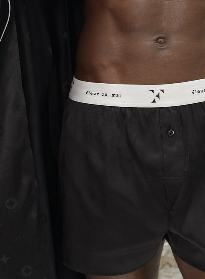 Black Unisex Boxer Short | Fleur du Mal
