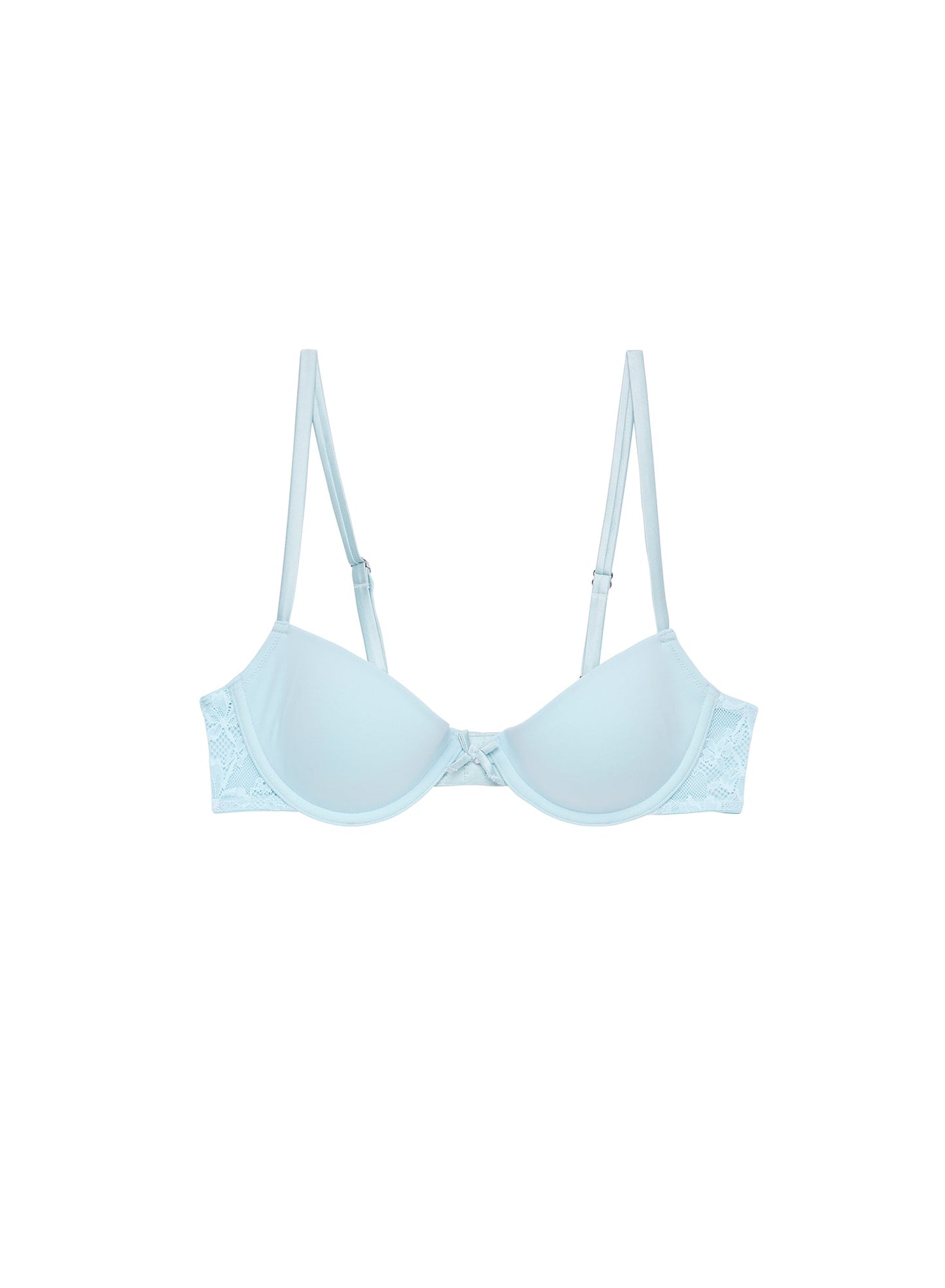 Blue Le Stretch Lace Molded Demi Bra | Fleur du Mal