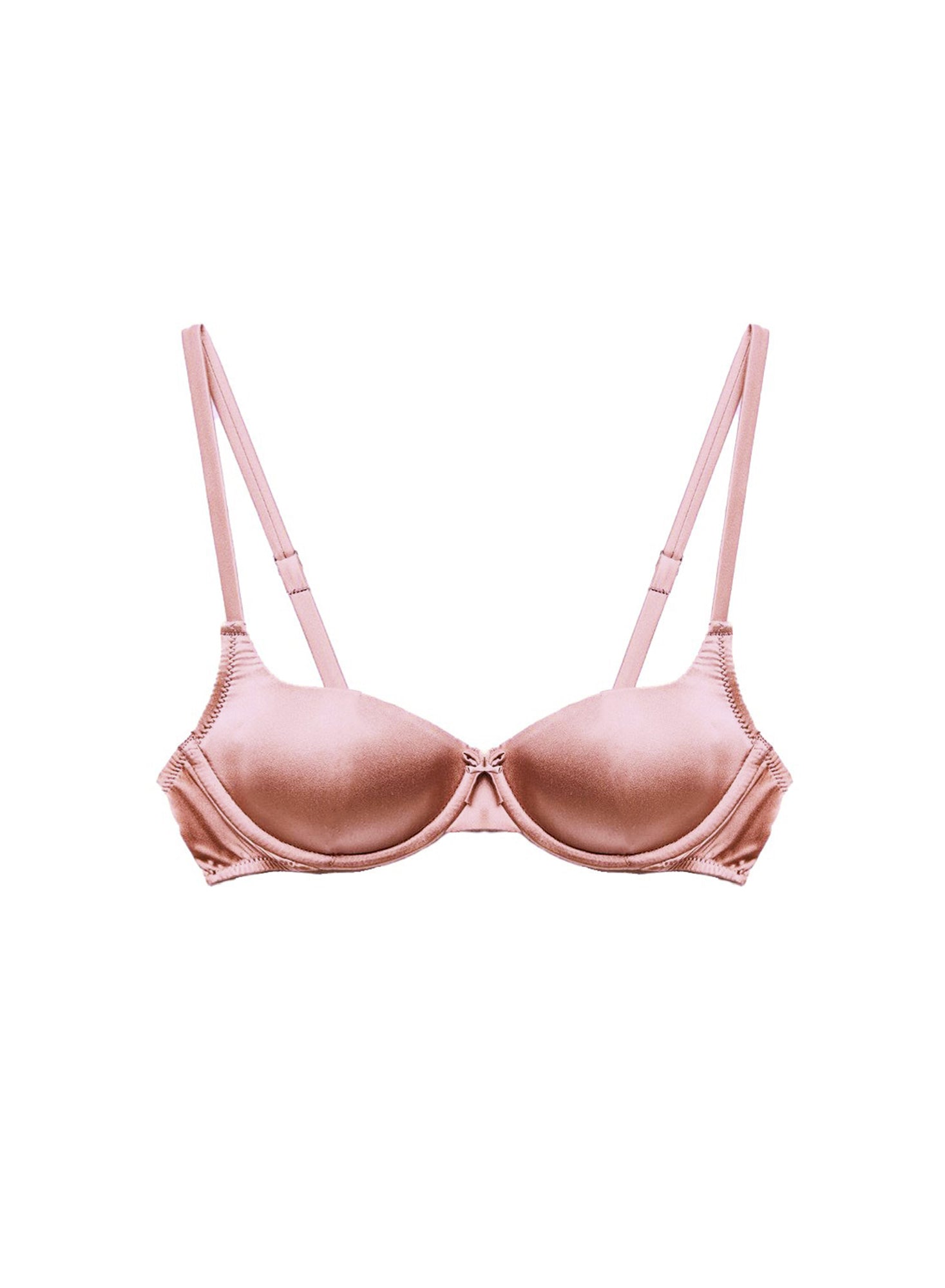 Tan Seamless Luxe Balconette Bra | Fleur du Mal