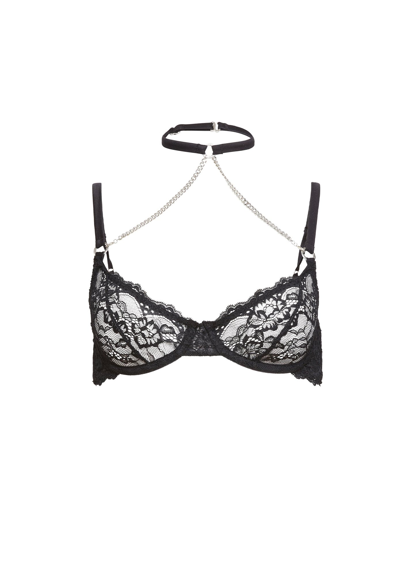 Black Bianca Chain Bra | Fleur du Mal