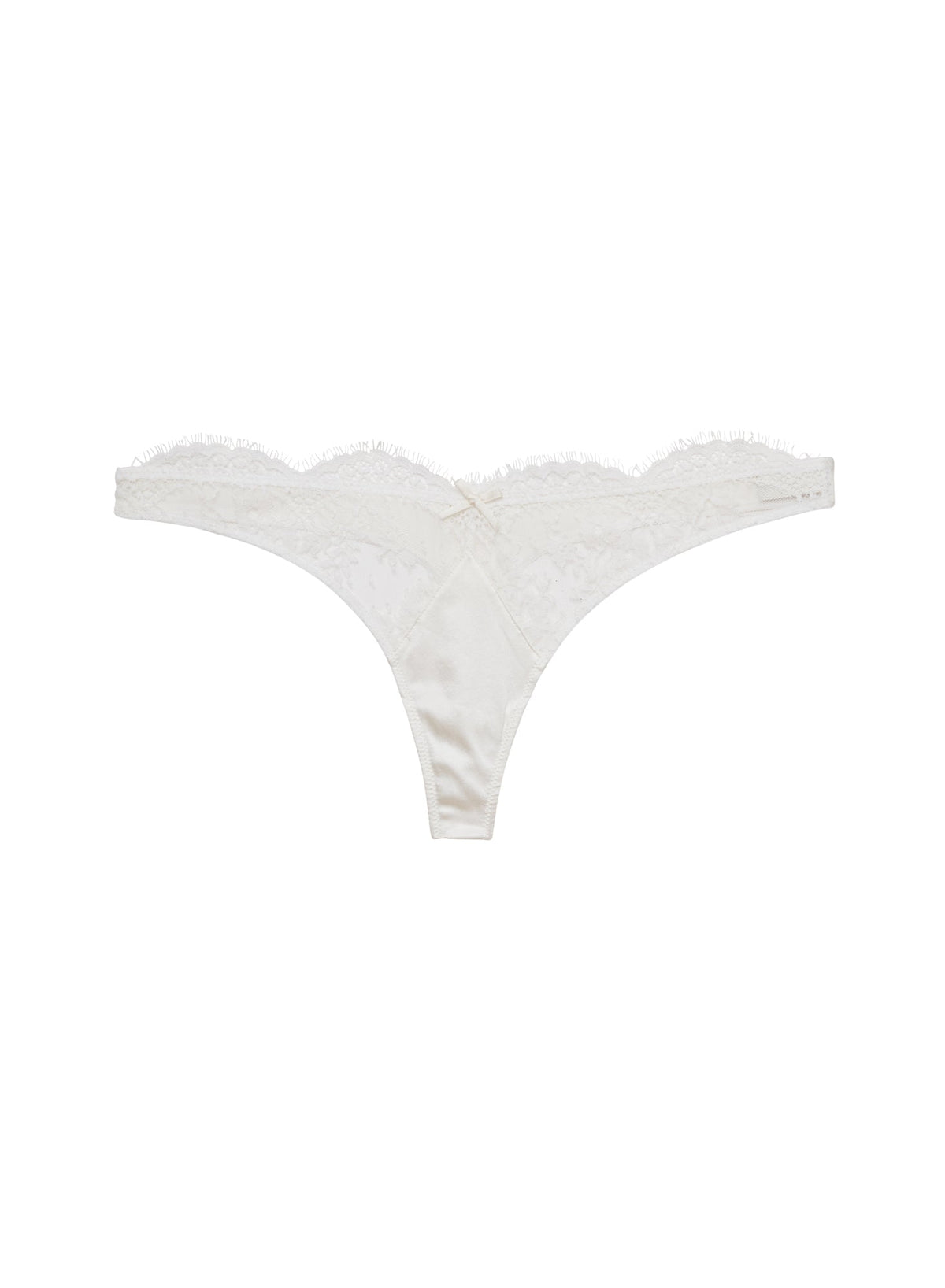 Ivory Frankie Lace Thong | Fleur du Mal