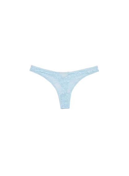 Blue Le Stretch Lace Thong | Fleur du Mal