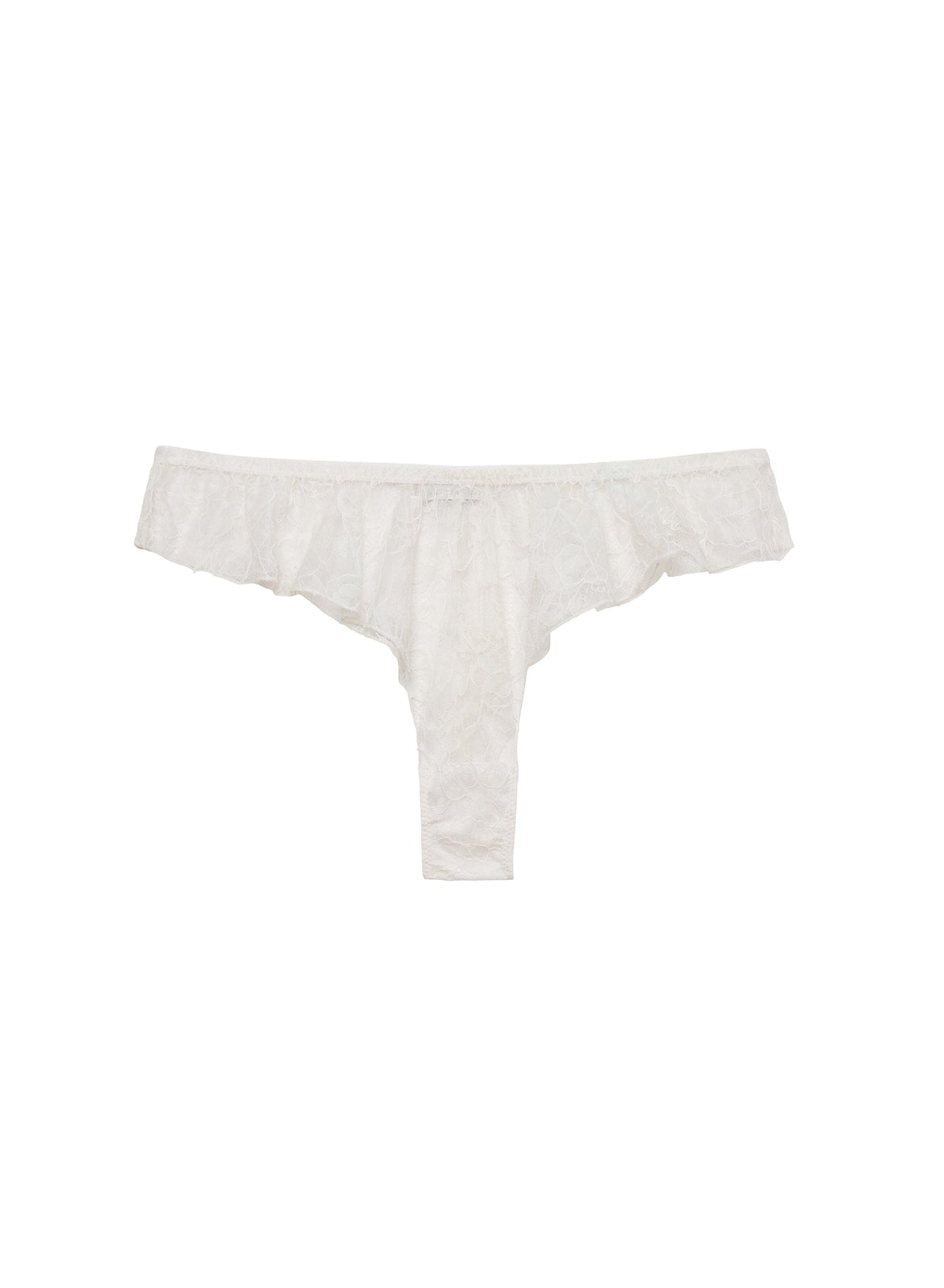 Ivory Jasmine Lace Flutter Panty | Fleur du Mal