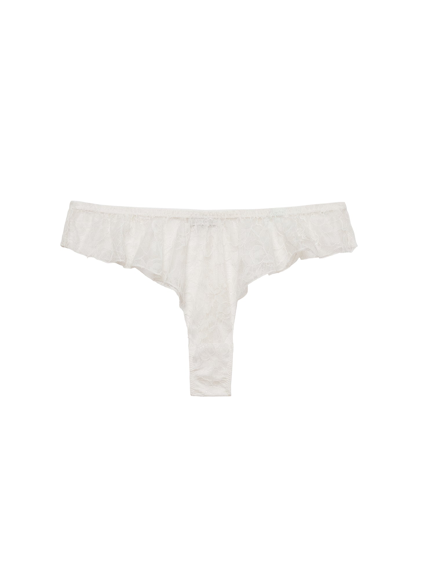 Ivory Jasmine Lace Flutter Panty | Fleur du Mal