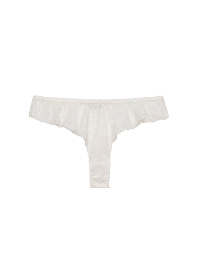 Ivory Jasmine Lace Flutter Panty | Fleur du Mal