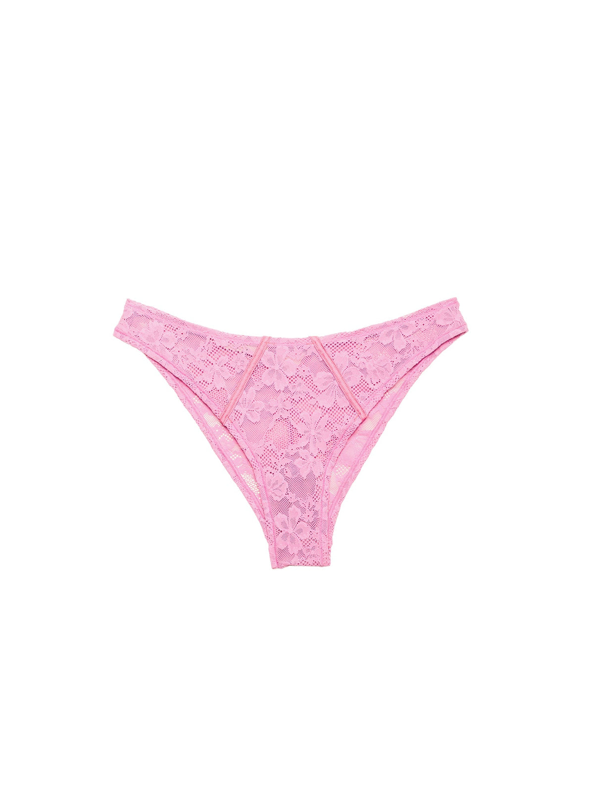 Bisou Pink Le Stretch Lace Cheeky | Fleur du Mal