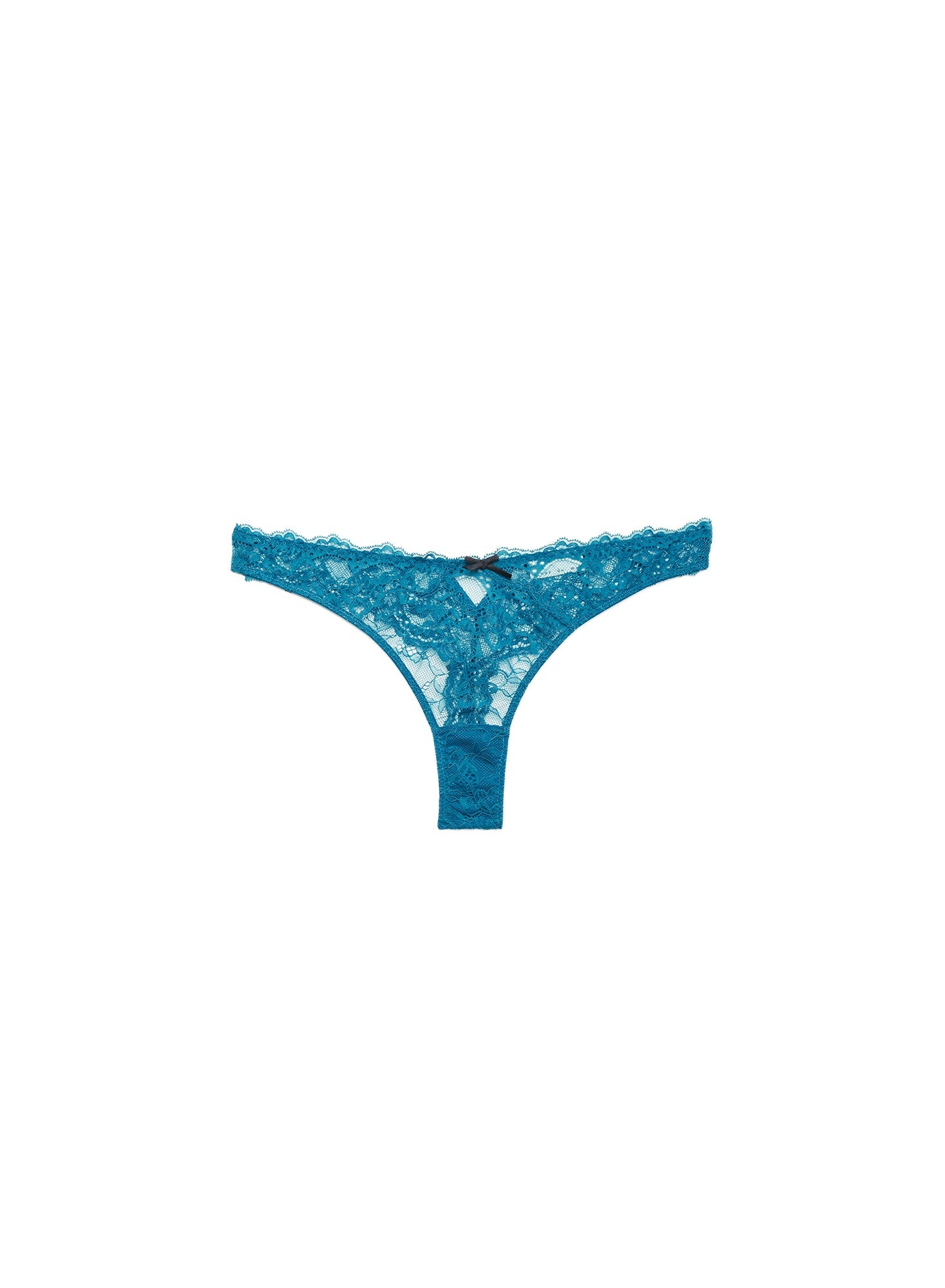 Aquamarine Bianca Lace Thong | Fleur du Mal