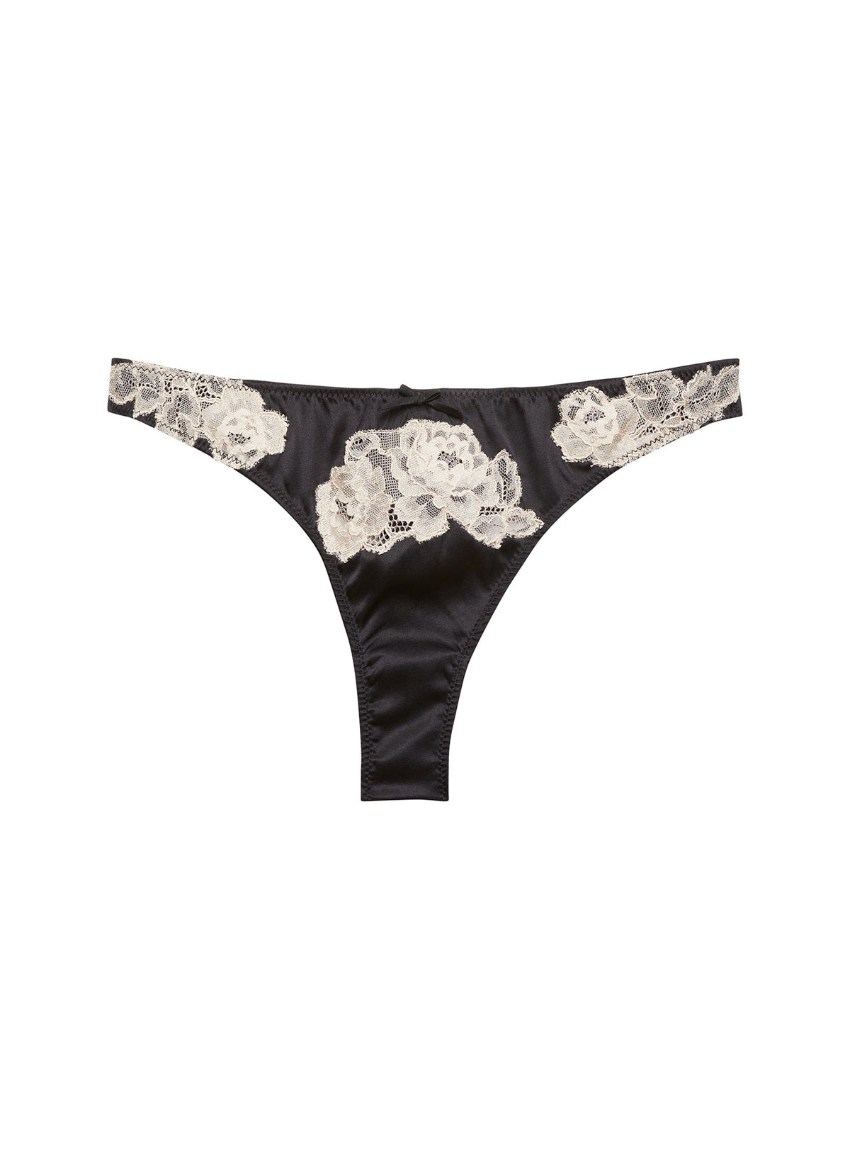 Black Juliet Lace Thong | Fleur du Mal