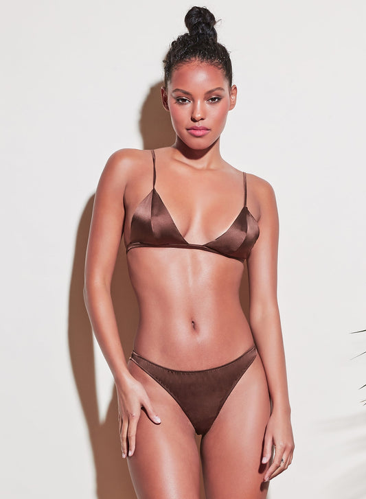 Cocoa Luxe Thong | Fleur du Mal
