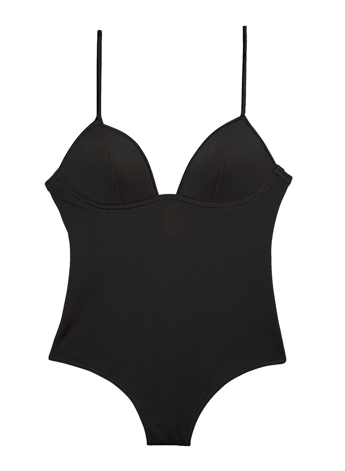 Black Cupped Nonwire Bodysuit | Fleur du Mal