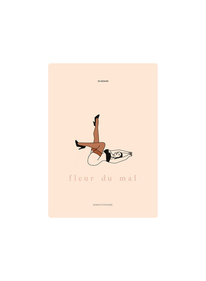 Caramel Sheer Thigh High Stocking | Fleur du Mal