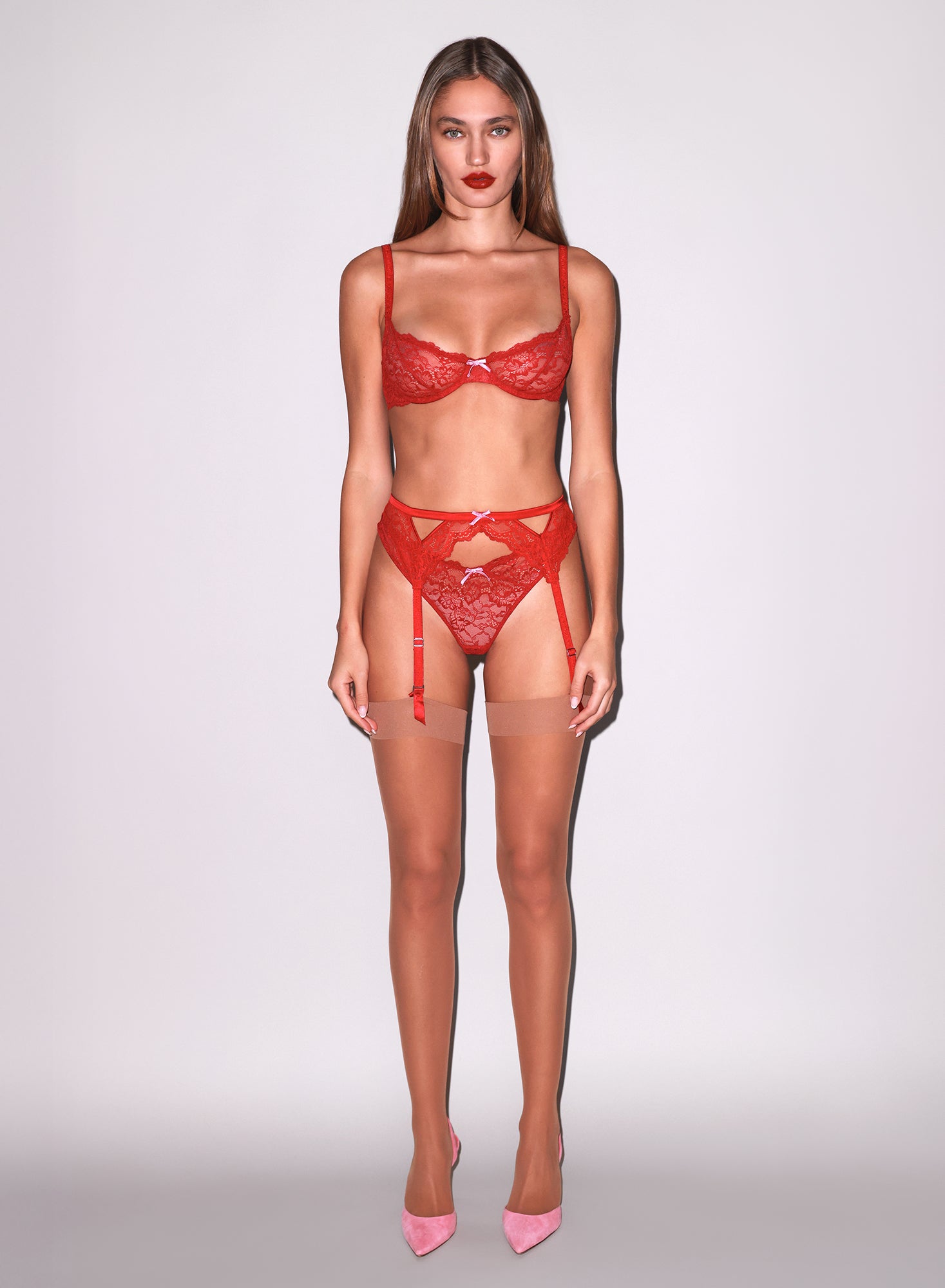 Caramel Sheer Thigh High Stocking | Fleur du Mal