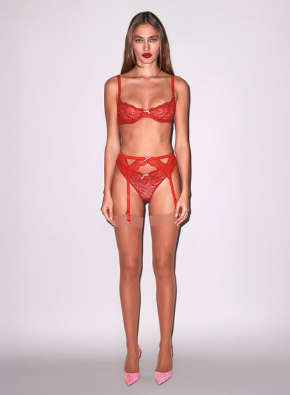 Caramel Sheer Thigh High Stocking | Fleur du Mal