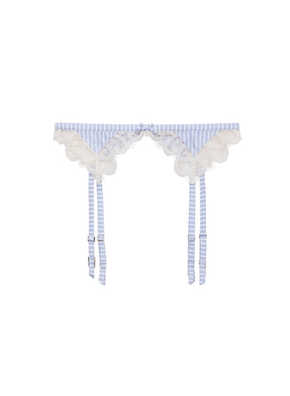 Hampton Stripe Poplin Garter Belt | Fleur du Mal